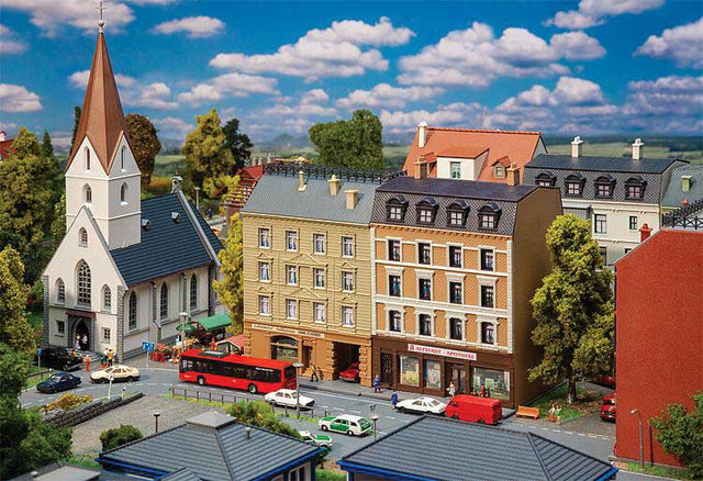 Pharmacy and Delicatessen Apartment Townhouses -- Kit - 2 Buildings-1