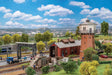 Railway Servicing Facility (Depot) Set -- kit - 1-Stall Brick Engine House, Water Tower, 2 Cranes, Standpipe-1