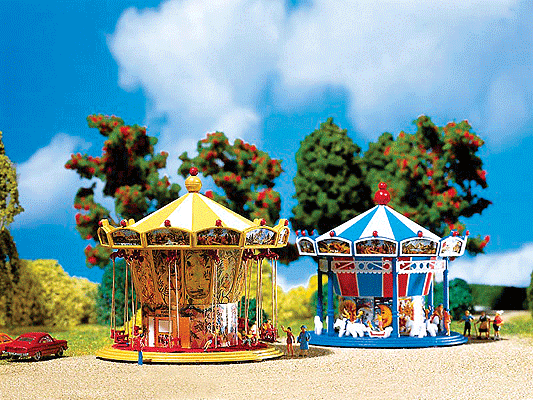 Chairoplane w/Motor -- Diameter: 2-3/4"  7cm; Height: 2-3/4"  7cm