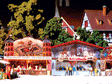 Midway Game Booths (Candy Stand & Shooting Gallery) -- Each: 2-1/8 x 3/4 x 1-3/4"  5.3 x 1.8 x 4.3cm
