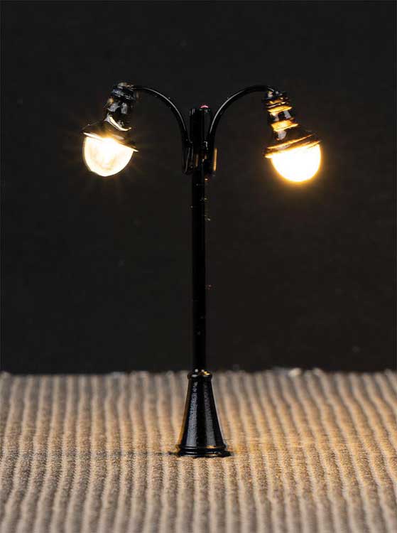 LED Arc Double Luminaries -- Adjustable height up to 2-3/8" 6cm tall pkg(3)-2
