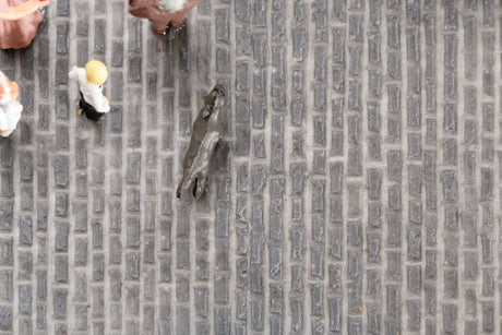 Self-Adhesive Road Surface Sheet -- Cobblestone (dark gray)-3
