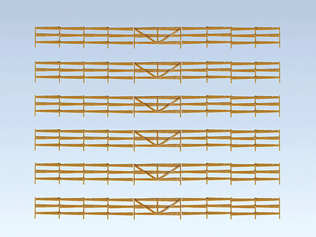 Bonanza Fence, Era I -- 36-11/16"  93.2cm Total Length