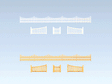 Garden Fence with Gate, Era I -- 21-3/8"  54.3cm Total Length