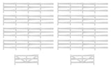 Three-Rail Fence - Kit -- 36-5/8"  93cm Long-2