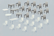 6 Tables & 24 Patio Chairs
