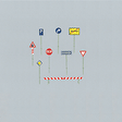 European Internation Traffic Sign Set -- 1977-1995