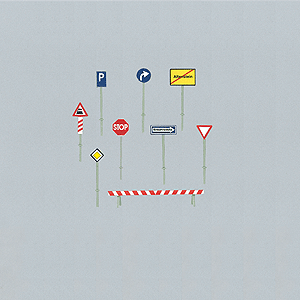 European Internation Traffic Sign Set -- 1977-1995