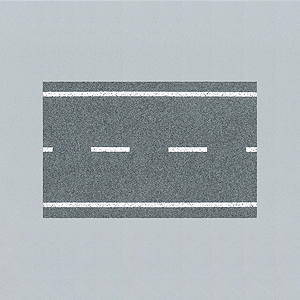 Two-Lane Flexible Roadway w/Markings -- 39-3/8" x 1-9/16"  100 x 4cm
