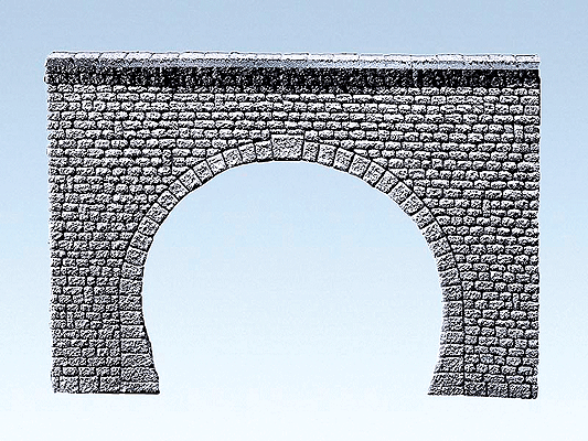 Tunnel Portal Double Track -- Natural Stone Ashlars