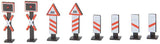 European-Style St. Andrew's Crosses and Warning Lights Set-2