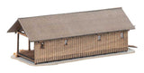Sawmill and Water Mill -- Laser-Cut Wood Kit - Sawmill: 4-1/8 x 1-1/2 x 1-1/4"  10.4 x 3.8 x 3.2cm-3