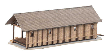 Sawmill and Water Mill -- Laser-Cut Wood Kit - Sawmill: 4-1/8 x 1-1/2 x 1-1/4"  10.4 x 3.8 x 3.2cm-3