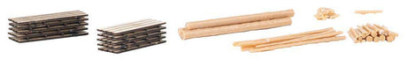 Sawmill and Water Mill -- Laser-Cut Wood Kit - Sawmill: 4-1/8 x 1-1/2 x 1-1/4"  10.4 x 3.8 x 3.2cm-6