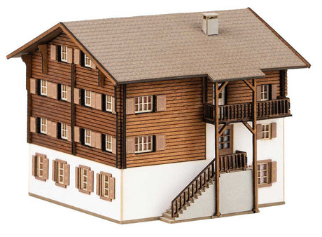 Langwies Alpine House -- Laser-Cut Kit - 2-9/16 x 2-9/16 x 2-1/4"  6.6 x 6.5 x 5.7cm-2