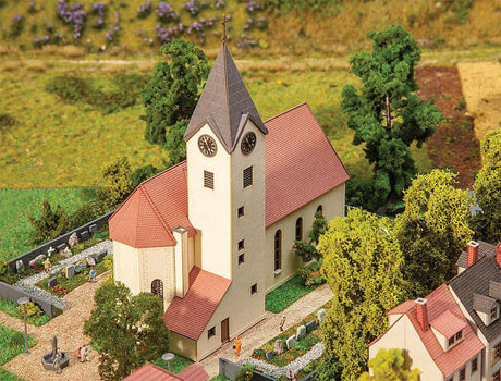 Church of St. John Baptist -- Laser-Cut Card Kit - 5-7/16 x 2-7/8 x 5-9/16"  13.8 x 7.3 x 14.1cm