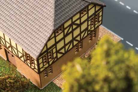 Old Town Hall -- Laser-Cut Kit - 2-5/8 x 2-1/8 x 2-5/16"  6.6 x 5.4 x 5.9cm-5