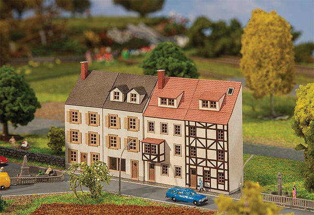 Provincial Houses Background Buildings -- Laser-Cut Kit - 4 Different Structures