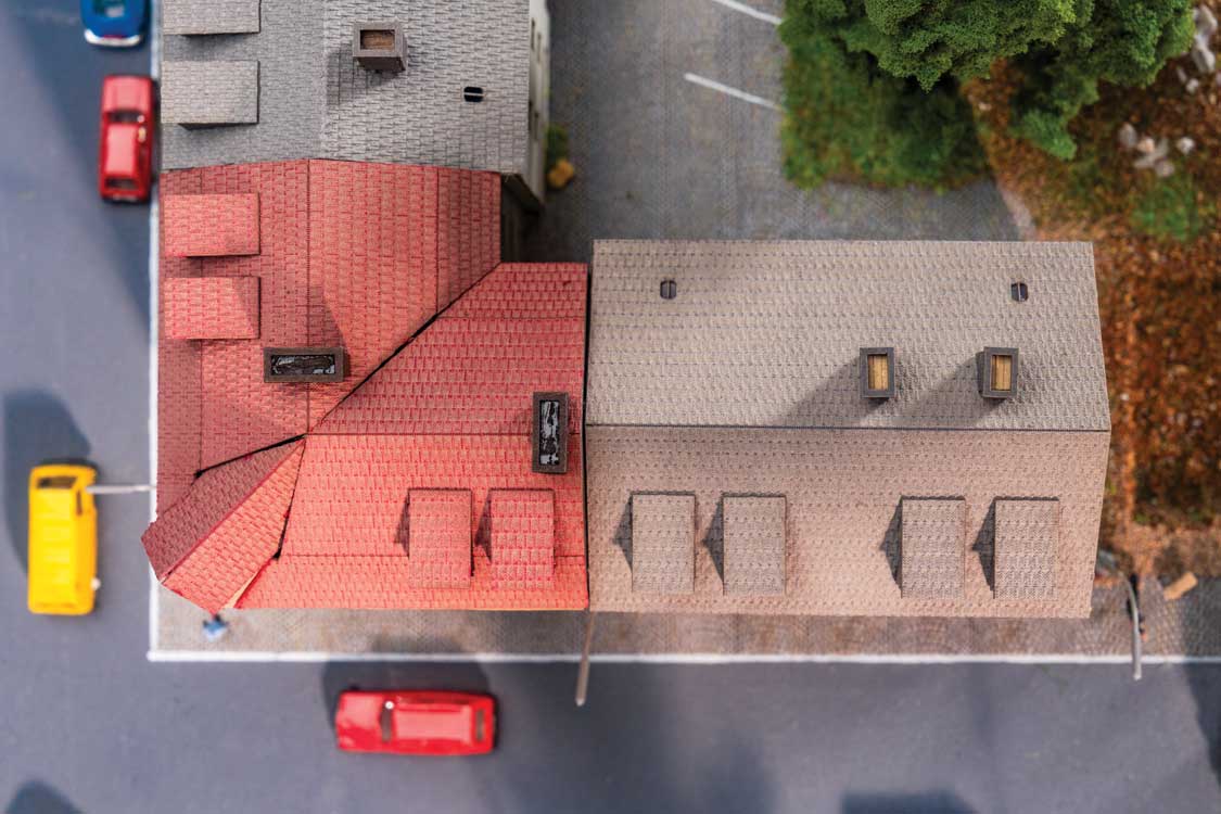 Row of Townhouses -- Laser-Cut Kit - 2 x 2 x 2-13/16"  5 x 5 x 7.2cm-7