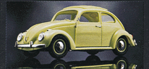 Automobile Volkswagen Beetle -- Light Yellow