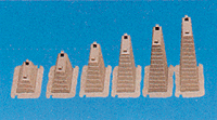 Graduated Birdge Piers for Marklin C-Track -- Use with #470, 474, 475 (sold separately) 5/8 to 3" 1.5 to 7.5cm Tall