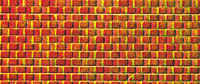 Embossed Panel Building Material -- Red Brick