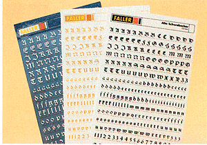 Dry Transfer Letters -- .14" (3.5mm) High Letters