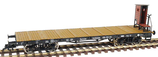 4-Axle Stake Wagon w/Brakeman's Cab Type SSk Koln -- DRG