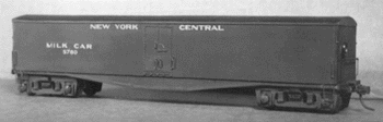 50' Wood Milk Car (Narrow Letterboard, Steel Underframe) -- New York Central/Rutland (NYC Sans Serif Decals)