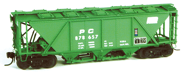 34' Covered Hopper H30A (Resin Kit) -- Penn Central w/White Penn Central Decals