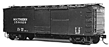36' Southern Wood Boxcar w/Hutchins Ends -- Less DEcals