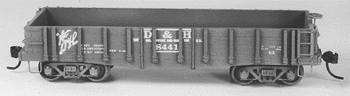 33' Delaware & Hudson Composite Gondola -- 3' Height, With Decals