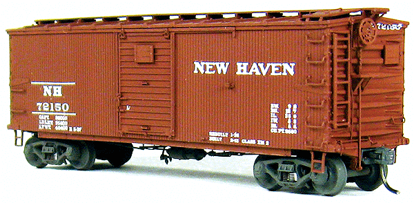 36' Boxcar w/Steel Doors & Ends -- Kit w/New Haven Decals