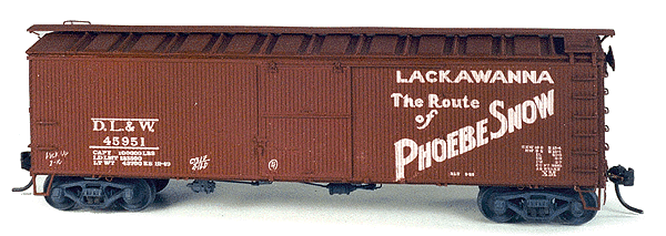 40' ARA Boxcar -- DL&W 45000-45999 Series w/Steel Ends & Replacement Panel Roof