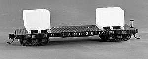 Rutland Flatcar -- w/Marble Load and Decals
