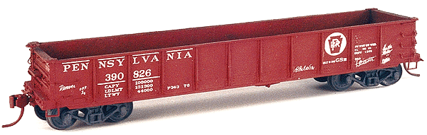 38' Steel GSH Gondola -- PRR Contains 2 Cars & Decals