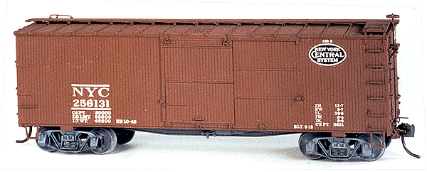 36' Double Sheathed Boxcar - 1912 w/Decals -- NYC w/Original Roof Lettering for Post 1936 Scheme