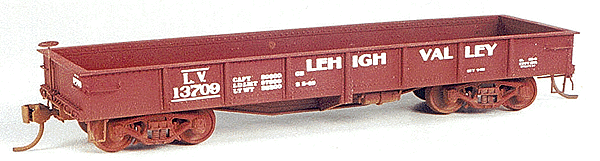 36' Steel Mill Gondola - One-Piece Body -- Lehigh Valley w/Decals