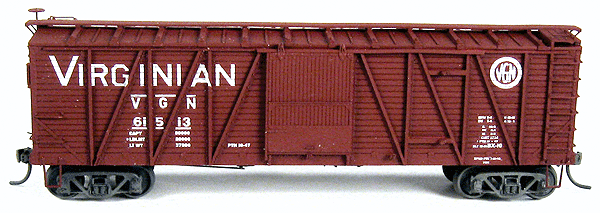 Virginian Class BX-10 Single-Sheathed Wood Boxcar - Kit (Unpainted Resin) -- One-Piece Body w/AB Brake & Decals