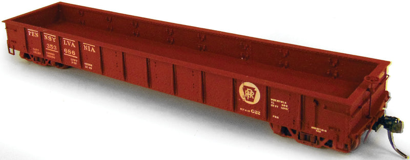 PRR Modernized Class G22 Gondola w/AB Brakes - One-Piece Body Resin Kit -- With Interior Stake Pockets Undecorated