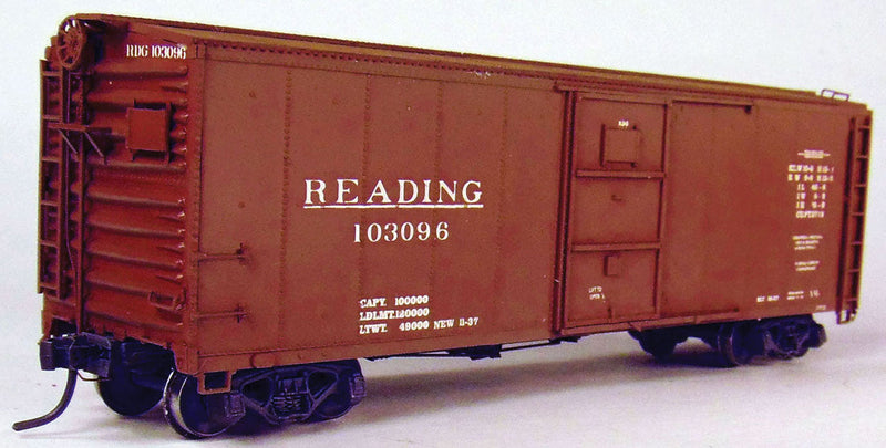 Reading Class XMv 40' Steel Automobile Boxcar - One-Piece Body Resin Kit -- With RDG Roman Decals