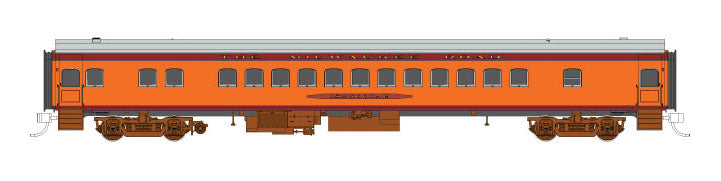 1935 Hiawatha Parlor - Ready to Run -- Milwaukee Road Minnewawa (1935 Scheme, orange, maroon, gray Roof)
