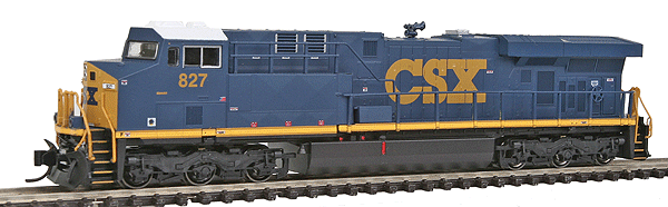 Diesel GE ES44AC w/3-Window Cab, Low Cab Number Boards, High Rear Light -- CSX #827
