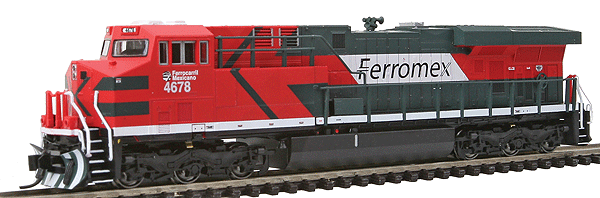 GE ES44AC Diesel w/4-Window Cab, Low Rear Headlight & Steerable Trucks -- Ferromex #4678