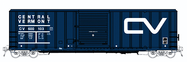 FMC 5347 Cubic Foot Single-Door Boxcar - Ready to Run -- Central