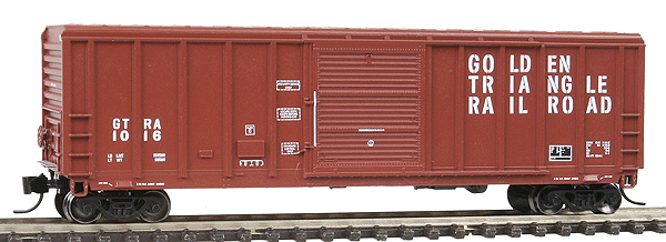 P-S 5344 Cu.ft. Single-Door Boxcar - Ready to Run -- Golden Triangle Railroad #1016 (Boxcar Red)