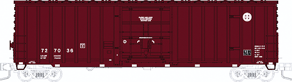 Soo Line 7 Post Boxcar -- BNSF #727036