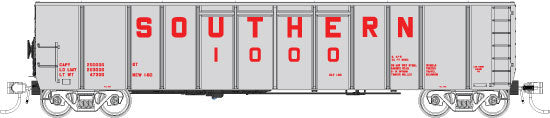 Southern Silverside Coal Gondola 6-Pack - Ready to Run -- Southern Railway Set #1 (silver, red)