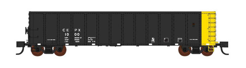 Pullman-Standard Coal Gondola 6-Pack - Ready to Run -- Cajon Electric Power CEPX Set No. 1 (black, yellow)