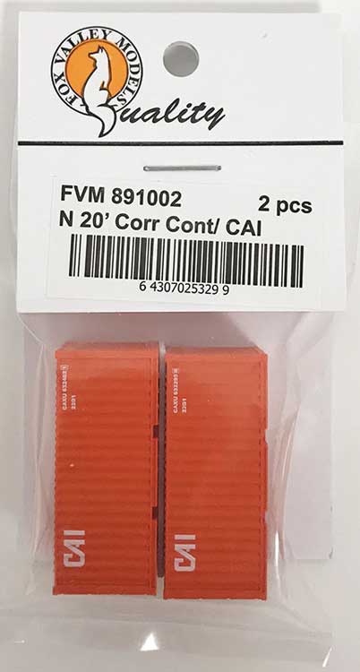 20' Corrugated Container 2-Pack - Assembled -- CAI (red)